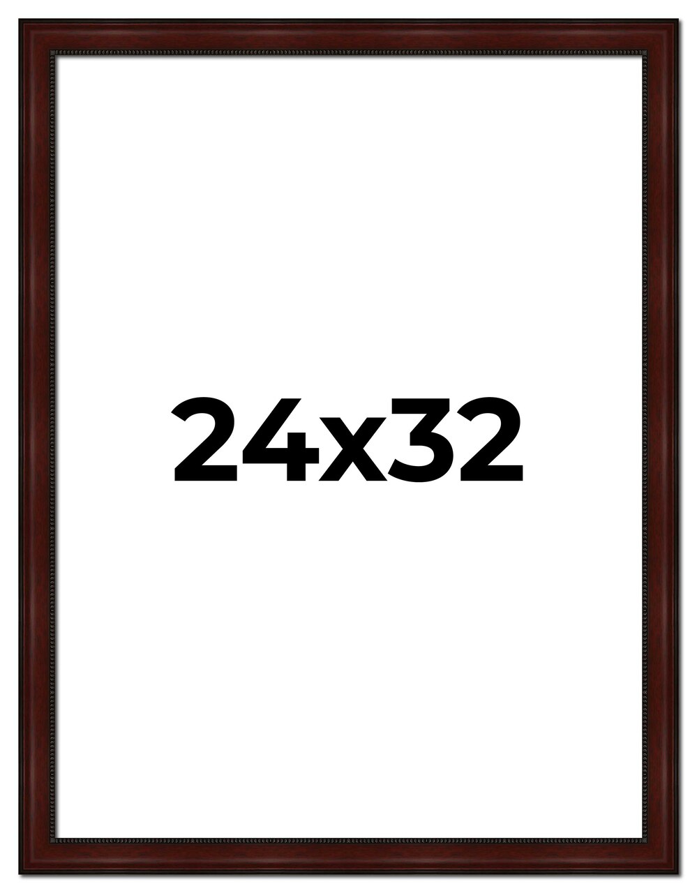 Distressed Brown Picture Frame - UV Acrylic, Foam Board Backing, Hanging Hardware